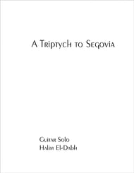 A Triptych to Segovia Guitar and Fretted sheet music cover Thumbnail